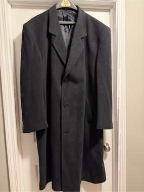 Joseph & Feiss Black Men's big and tall Pea Coat